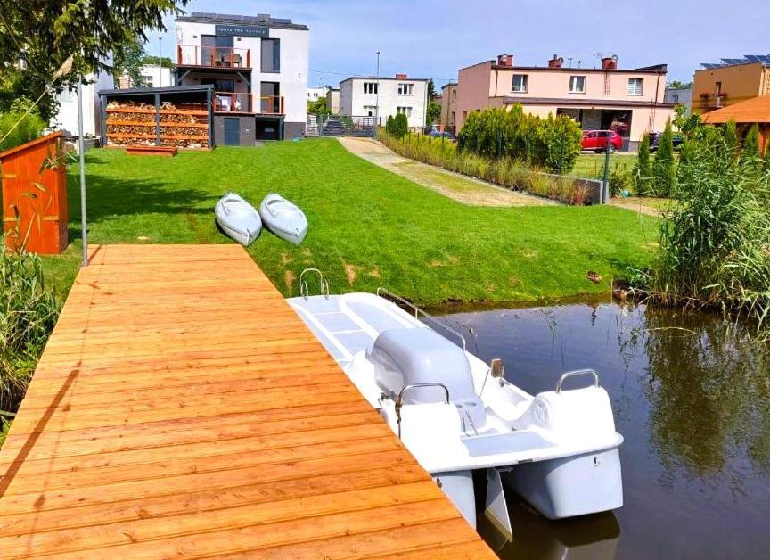 4Jeziora - Prywatny Dostep Do Rzeki, Pomost, Ogrodem, Wiata Grillowa, Rowerek Wodny, Kajaki I Sup W Cenie, Parking, Psiaki Dozwolone Ілава Екстер'єр фото